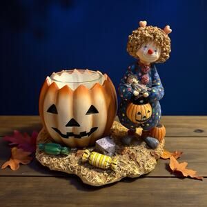 Lang Candles Halloween Friends SBB#3 Candle Holder Clown Sherri Buck Baldwin